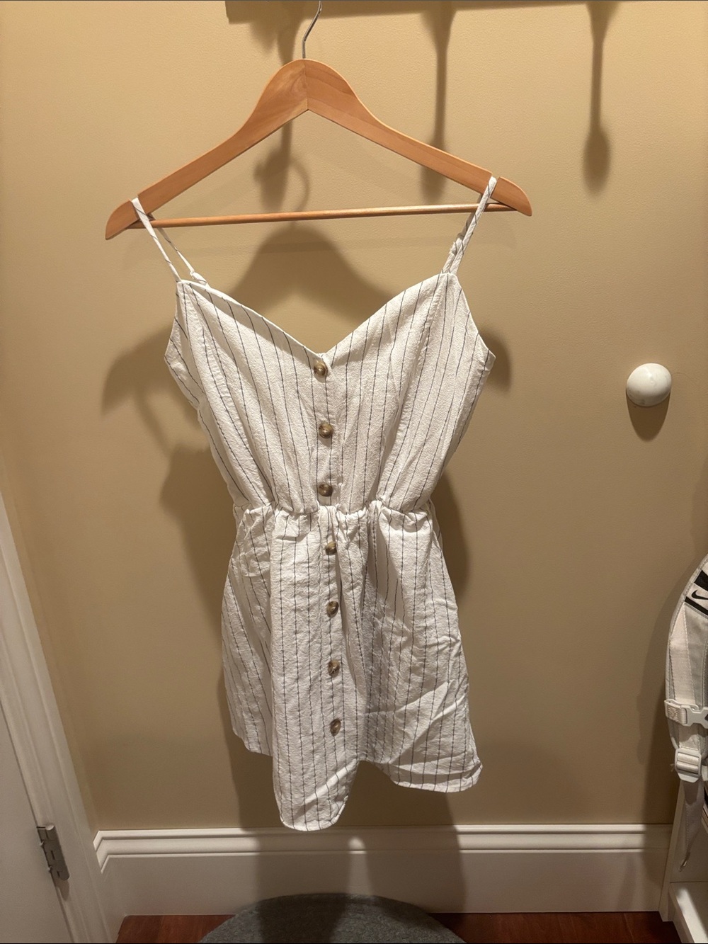 Purple Snow White Striped Mini Dress